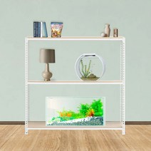 어항받침대 튼튼한 축양장 3단 1200 x 400 x 1200, 화이트
