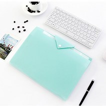 똑딱이 파일 PVC 서류철 깔끔한 서류관리 레포트 화일 서류홀더 꽂이, 블랙