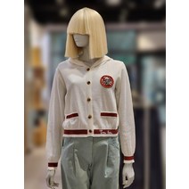 강아지 자수 패치 후드 니트가디건 BAKC02241(1957240)