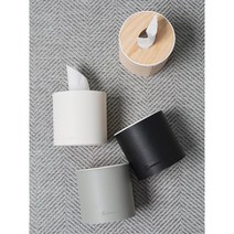 가죽 커버 화이트 우드 티슈케이스 두루마리 휴지 롤타입 케이스, 화이트우드케이스+가죽 화이트