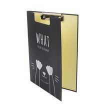 A4 덮개형 클립보드 집게 필기받침판 집게보드 서류받침판 피부관리실 카페, 1개, 화이트