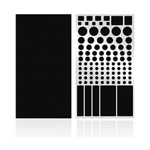 FLANCI LED 차광 스티커 라이트 디밍 필터 라우터용 시트 커버 블랙아웃 조명, 2 Sheets 80%