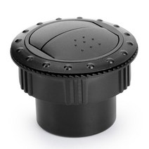 65MM 범용 A/C 손잡이 회전식 공기 배출구 제너럴 모터스 RV 캠핑 대시 보드 천장 에어컨, 01 Black
