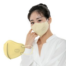 무직타이거 새부리형 2D 대형 성인 캐릭터 마스크 (베이지), 성인용 10매입, 베이지