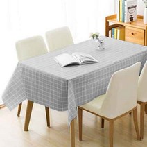 로아 프리미엄 PVC 방수 식탁보 캠핑 테이블보 체크무늬 4size, 6인 137 x 180cm, 민트
