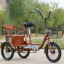 삼륜자전거 어른 유아동승 삼발이 3발 2인용자전거, J