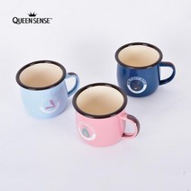 [포인트업]퀸센스 법랑머그컵, Q법랑머그컵 네이비(품절)