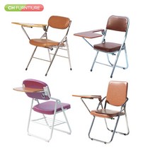 CH가구 접이식 교회 학원 교육 세미나 일체형 1인책상 강의실 수강 용 의자, 02. 곡선앞수강