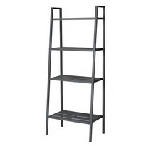 [withIKEA]이케아 스탠드 선반 LERBERG 레르베리 4단 와이드, 다크그레이