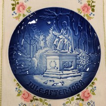 (엔틱빈티지) 로얄코펜하겐 1988년 빙앤그뢴달 B&G 크리스마스 기념접시