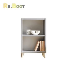 리부트 미니 책장 거실장 600-2단 오픈, 그레이