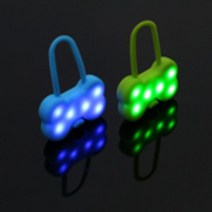 1+1+1 럼플 강아지 안전 LED 목걸이 악세사리 야광 목줄 야간산책 산책필수품, 오렌지3