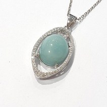 [블루케이] 아마조나이트 원석 목걸이 펜던트 n200301-05