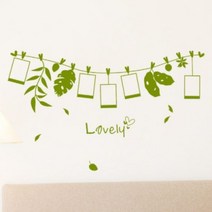 꾸밈 cj751-보테니컬과사진첩그래픽스티커 스티커, 화이트