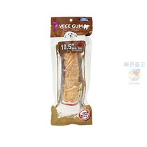 베게브랜드 대형견개껌 치킨껌 10.5인치 1p 행동교육 치아관리 입냄새제거 간식