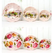 Xier Flower Trays 멜라민 화채볼, 샤르망, 2개