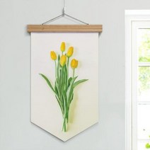바보사랑 eh071 우드페넌트 40CmX62Cm 노란튤립.꾸밈