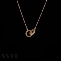 럭셔리목걸이 구매대행 싱가폴 초멜 목걸이 공식 실버체인 여조사이트 레드소중 디자인감 ins 심플함