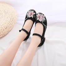한복화 전통 신발 사극 꽃신 댄스 신발 댄스 댄스 신발 베이징 자수 천 신발 성능 성능 신발한복싱글 신발