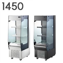 우성 내치형 수직오픈 냉장쇼케이스 1450 GWOMSH05DS3F (500x670x1450) 마트 음료수진열대 오픈형냉장고, 스테인레스