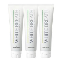 메디안 화이트 브레스 미백치약 100g (페퍼민트향/플럼민트향), 3개, 플럼민트향
