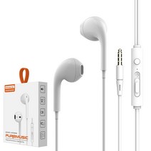 UBX 퓨어 사운드 프로 3.5mm 이어폰 오픈형 (화이트), 퓨어사운드 3.5mm 오픈형 이어폰(화이트)