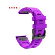 저스트씨 Garmin Fenix 3 HR 5X Plus 6X Pro Quatix Tactix Bravo Charlie 델타 하강 Mk1 팔찌 용 26mm 퀵 피팅 시계 밴드 스트랩, [02] 26mm Descent Mk2, [14] 보라색