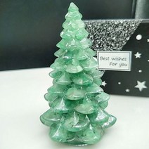 힐링 차크라 스톤 치유의 돌 명상 오브제 PC 자연 크리스탈 자갈 크리스마스 나무 Orgonite 실리콘 금형 DIY 수 지 장식 공예 보석 축제 홈 만들기, 1pcs, Aventurine