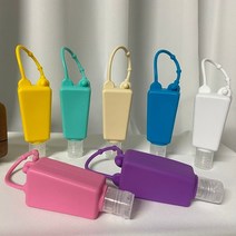 휴대용 손소독제 케이스 실리콘 기본 용기 30ml, 1개, 6. 핑크