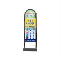 아치형스텐입간판 (차량5부제), 매립식