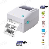 영수증사진기 포토프린터 Xprinter 라벨 바코드 프린터 열영수증 UPS DHL 메이커용 USB 블루투스 20-100m, 01 WH USB_01 EU 플러그