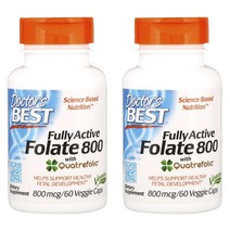 닥터스베스트 풀리 액티브 엽산 800mcg 베지 캡, 60개입, 2개, 60정