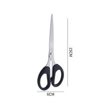 사무용가위 강아지미용 왼손잡이 재봉 재단사 다목적 날카로운 스테인레스 스틸 사무실 홈 학교 재봉 직물 공예 용품, 15x6cm, 03 15x6cm