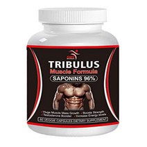 TRIBULUS TERRESTRIS Extract 96% SAPONINS 7500mg Body Build Testosterone Booster 60 Capsules, 1