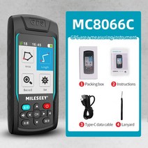 MILESEEY 휴대용 GPS 네비게이션 농촌 면적 측정기 GPS 토지 측정기 MC8066C 공수 또는 도보 측정 지원, 03=MC8066C, 03 MC8066C