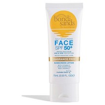 Bondi Sands 페이스 선크림 로션SPF50+ 젠틀 포뮬러 보습 알로에베라&비타민E함유 무향 75ml 1개