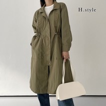 H스타일 (OT)22-21허리스트링롱바바리사파리