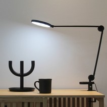 핫트랙스 코지라이트 썬라이크 LED 돋보기 스탠드 TBL480CLS, 블랙(BLACK)