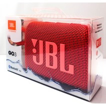 JBL Go 3 휴대용 방수 and 더스트프로of 무선 스피커 JBLGO3 레드 그레이, Red