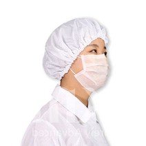 방진 모자 제전모 무진모 크린룸 후드 C3, 화이트XL