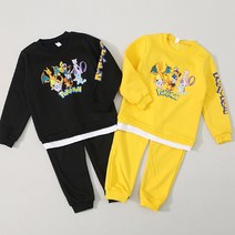 [어린이피카츄옷] 뉴 패밀리 상하복 상하세트 포켓몬 옷 티셔츠 기모