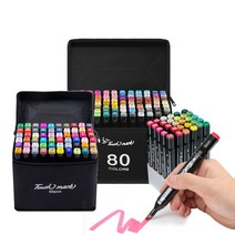 트윈 디자인 터치마카펜 일반형 30색60색80색168색 드로잉 일러스트 마커, 일반형 마카펜 168색, 통합