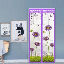 현대적이고 간단한 여름 커튼 마그네틱 소프트 스크린 도어 인쇄 마그네틱 소프트 스크린 도어, a01, 90x210cm