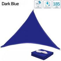 Shade Sail Triangle Shade Sail Garden Patio Waterproof Polyester Awning Swimming Awning Campi, CHINA, 200x200x200cm, Dark Blue