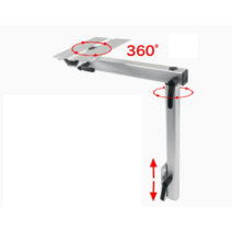 RV 회전 테이블 리프팅 다리 브라켓 캠핑카 개조 부품, 실버 테이블 다리 세트 내하중 50KG