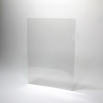 플랜파일 L홀더 L자화일 반투명 고투명, 10매입, 청색