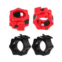 헬스피그 알루미늄 바벨마구리 락조 역기봉마구리 조임쇠 50mm, 레드
