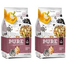 앵무새 먹이 모이 Witte Molen Pure Food 쌀 분양 유황 회색 모란 앵무, 2 팩 순수 햄스터 식품 종자 혼합물 거저리