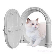고양이 방문 중문 Cat Flap Door Pet Gate Dog 출입구 Opening For Wall Entry, 19220