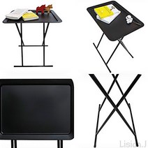 리시안제이 폴딩 테이블 블랙 캠핑접이식식탁 테라스용테이블